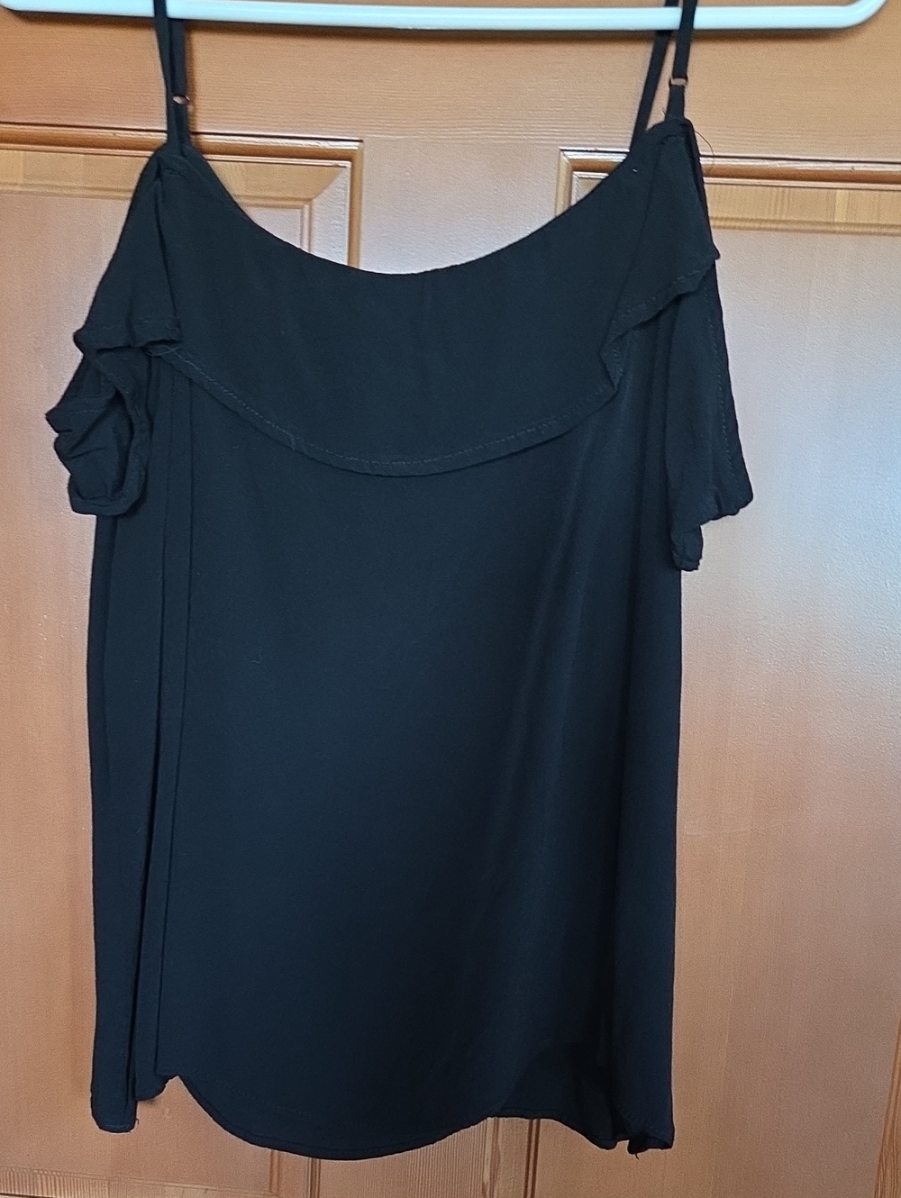 Black Off-Shoulder Tank Top Made In USA